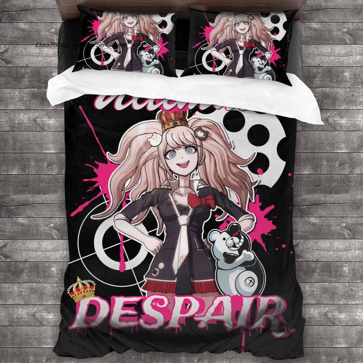 Danganronpa Monokuma Bedding Set Single Twin Full Queen King Size Bed Set Aldult Kid Bedroom Duvetcover Sets 3D Print 030