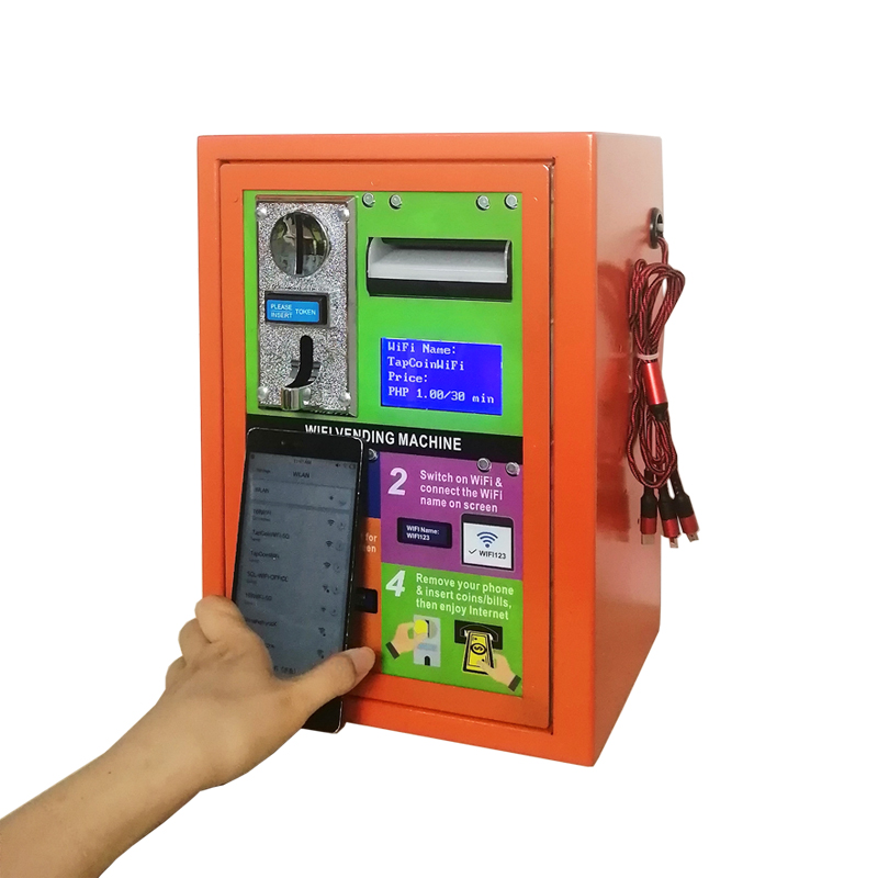  Ideas Banknote Coin Operated Outdoor Vandal-Proof Steel Plate Pay Kiosk WiFi Vending Machine for Restaurants