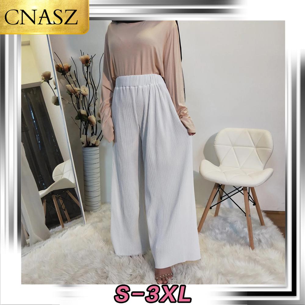   Plus Size Women's Pleated Wide-Leg Pants Women Vintage Linen Pants Long Casual Loose Wide Leg Pants