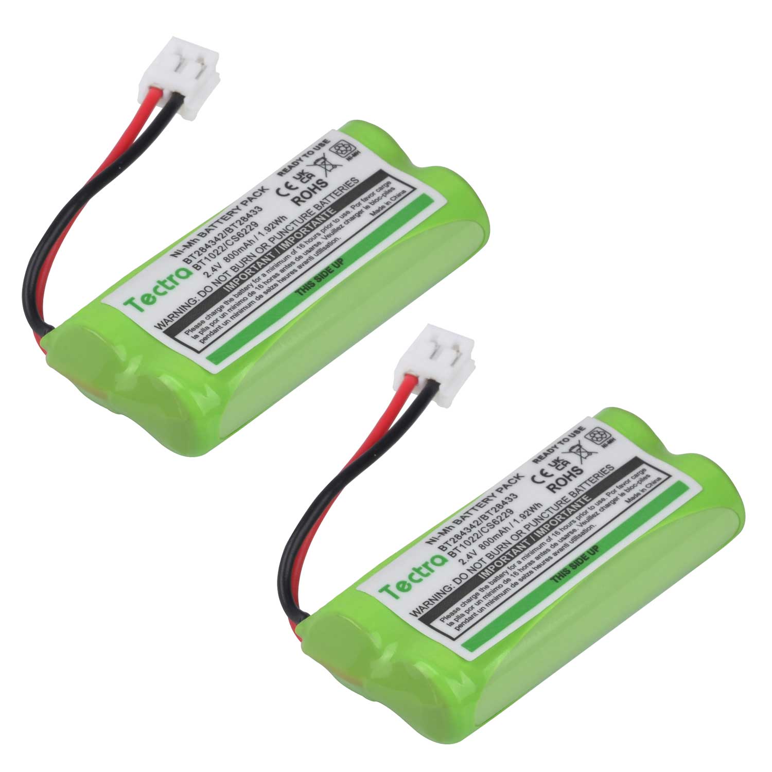 BT18433 BT28433 BT184342 BT284342 BT183348 BT283348 BT-1011 Replacement Battery Compatible for Phone CS6209 CS6219 DS6151