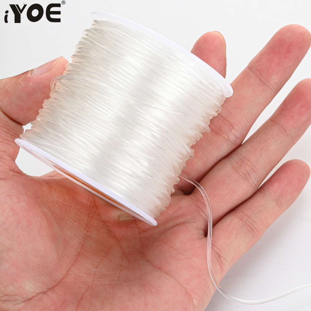 0.5-1.5mm Elastic Cord String Transparent Elastic Thread For Jewelry Making Diy Bracelet Necklace Beaded Accessories