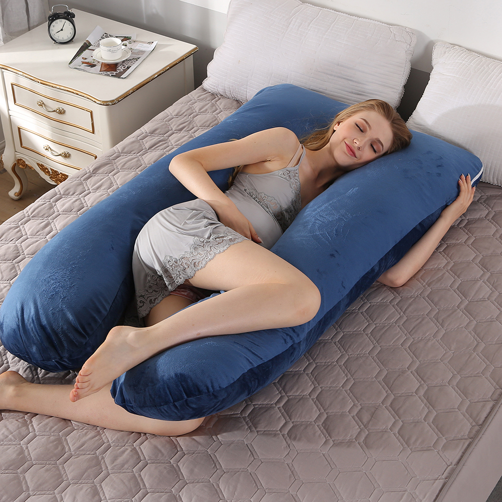 Pregnancy Pillow Side Sleeper Pregnant Women Bedding Full Body U-Shape Cushion Long Sleeping Multifunctional Maternity Pillows