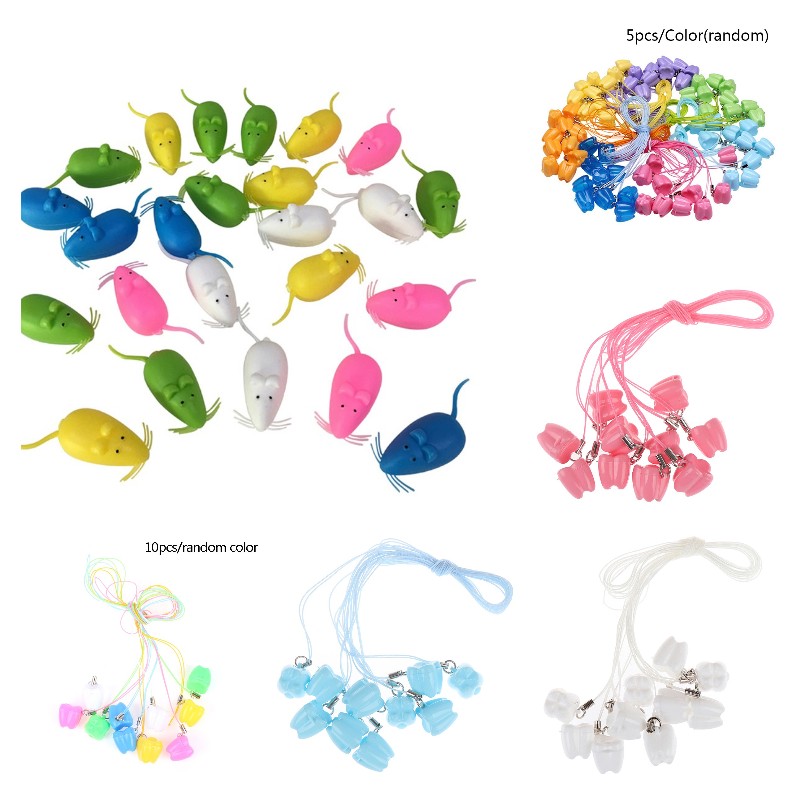 5Pcs/10pcs Cute Mini Mouse Shape Plastic Save Milk Teeth Storage Box Baby Teeth Box For Boy Girl Gift Kid Baby Tooth Box 