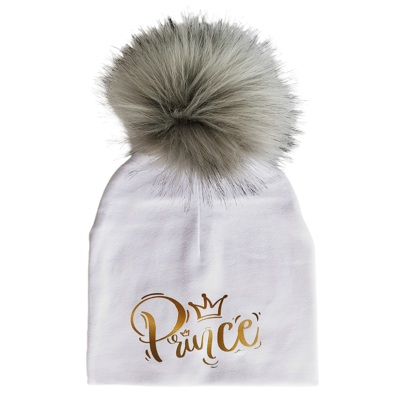 newborn  golden prince princess letter crown toddlers infant bonnet baby pompom hat for  hat scarf cap for kid beanie