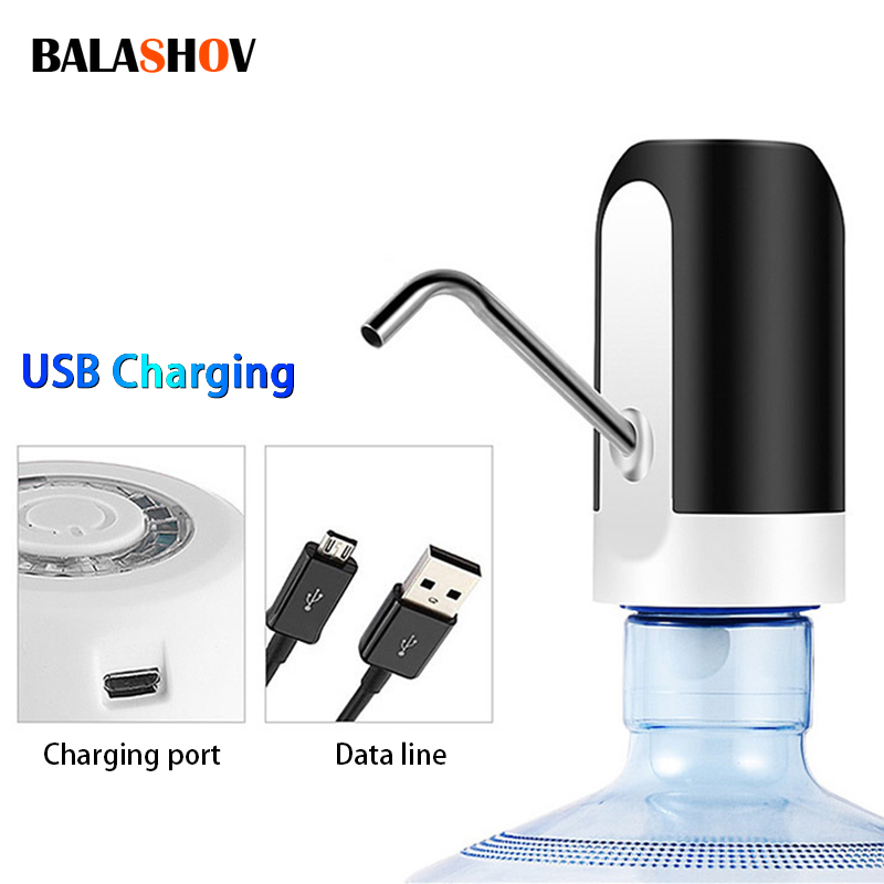 Water Bottle Pump Charging Automatic Electric Water Dispenser Pump Bottle Water Pump One Click Auto Switch Drinking Dispenser