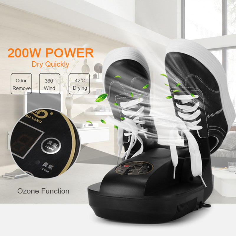 Boot Shoe Dryer Warmer with Ozone Odor Removal Quick Drying Folding Boots Heater Length Adjustable for Shoes Gloves Socks Hat