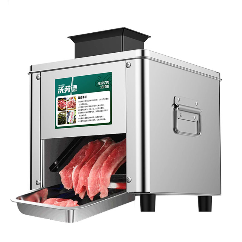 220v Commercial Electric Slicer Machine Stainless Steel Meat Slicer Cutter Cutting Machine Vegetable Pork Beef Shredded Diced