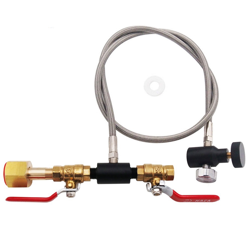 W21.8 CO2 Refill Adapter Charging Adaptor For Filling Soda Water Maker Tank Canister