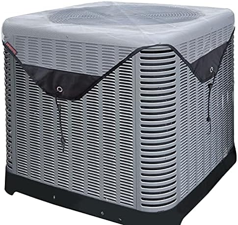 AC mesh Cover for Outside Units (White, 36"x 36")- Central Air Conditioner Cover for Outside Unit-Top Universal Outdoor AC Cover Defender-All Season Universal Mesh Air Conditioner Cover