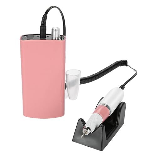 Electric Rechargeable Nail Drill Machine Manicure Pedicure Grinding File Nail Art Equipment Kit Low Noise Nails Care Tools for Foot and Hand(US Plug)