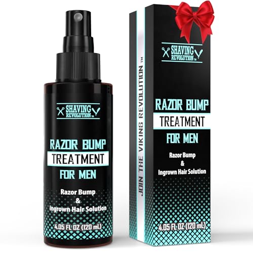 Viking Revolution Razor Bumps Treatment for Men Ingrown Hair Removal - After Shave for Men Ingrown Hair Serum - Salicylic Acid Bump Stopper Ingrown Hair Treatment for Men Razor Burn Treatment for Men