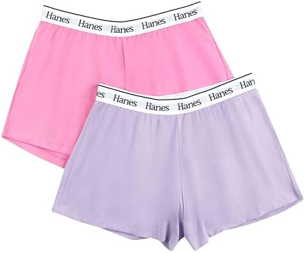 Hanes Women's Originals Comfywear Sleep Shorts (2 Pack)
