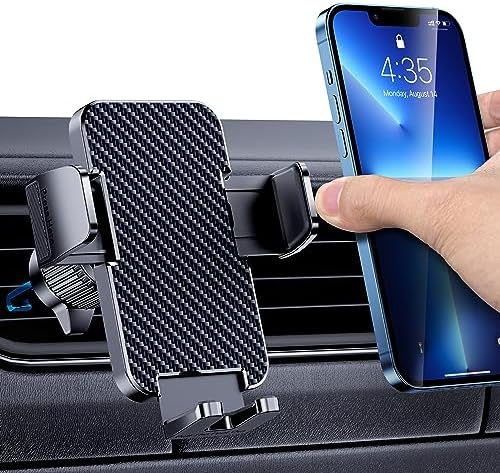Phone Mount for Car Phone Holder Cell Phone Holder Hands Free Phone Stand for Car Vent Phone Mount Fit iPhone Android Smartphone Universal