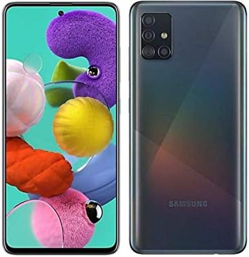SAMSUNG Galaxy A51 128GB (6.5 inch) Display Quad Camera 48MP A515U Black Unlocked (Renewed), A51 128GB A515U