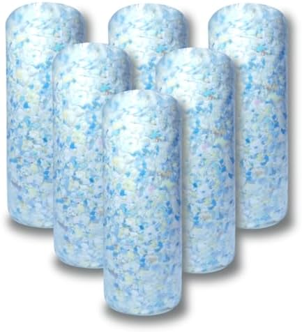 BOXIN 30lbs Shredded Memory Foam Filling for Bean Bag Filler, Soft and Convenient Pillow Stuffing Foam for Couch Cushion, Dog Bed, Chair, Arts & Crafts, Added Gel Particles