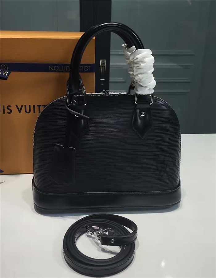 Louis Vuitton Alma BB  Epi Leather M91606 Black