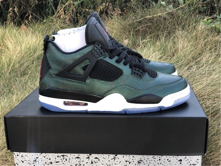 PK AIR JORDAN 4S LASER JAGUARS GREEN